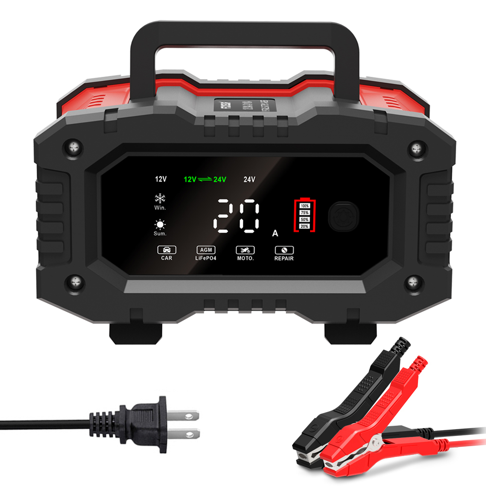 Smart Car Battery Charger 12V 24V 20A - 12V 10A 24V 20A Automatic Car