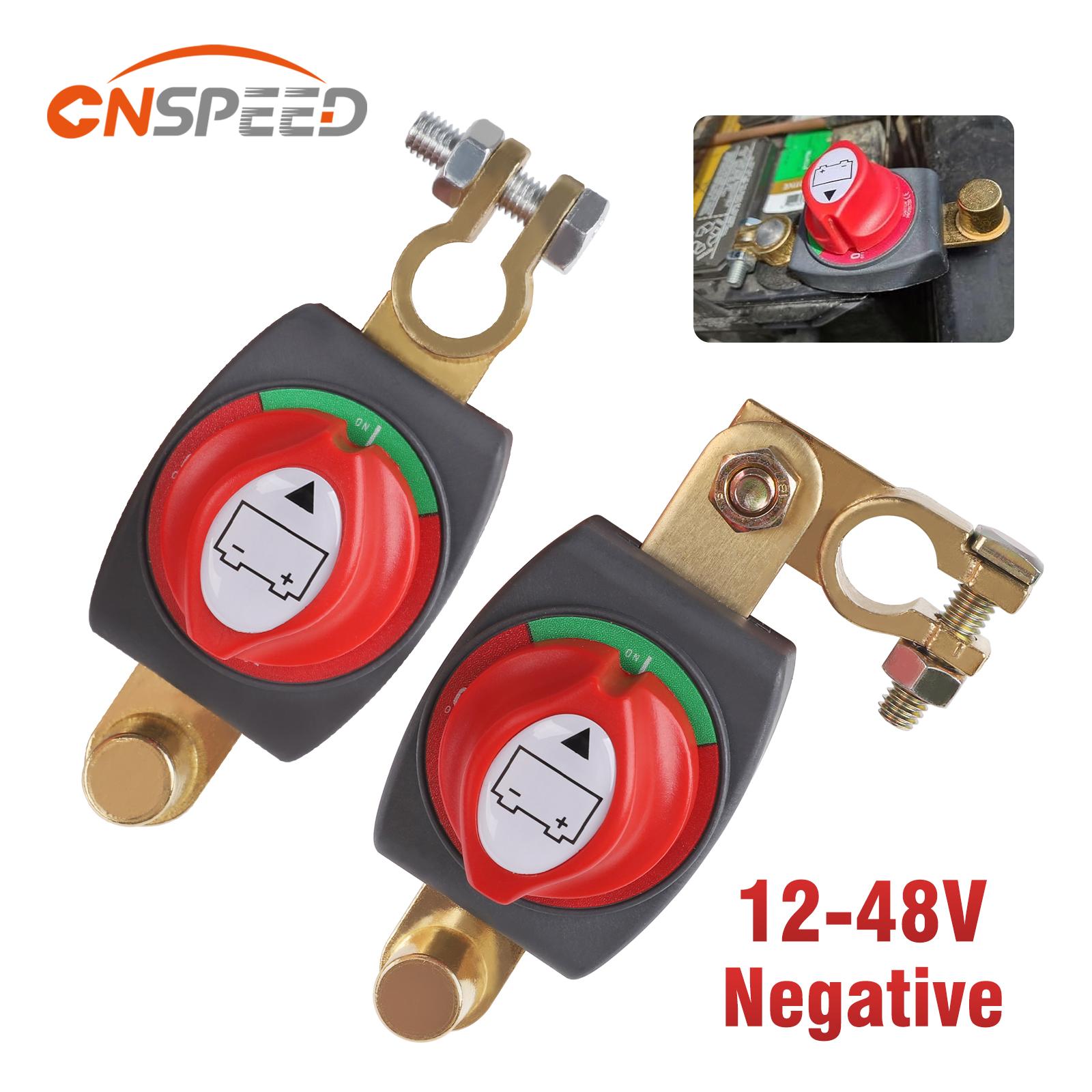 Battery Disconnect Switch Master Cut Off - CNSPEED 12V-48V Top Post Battery Power