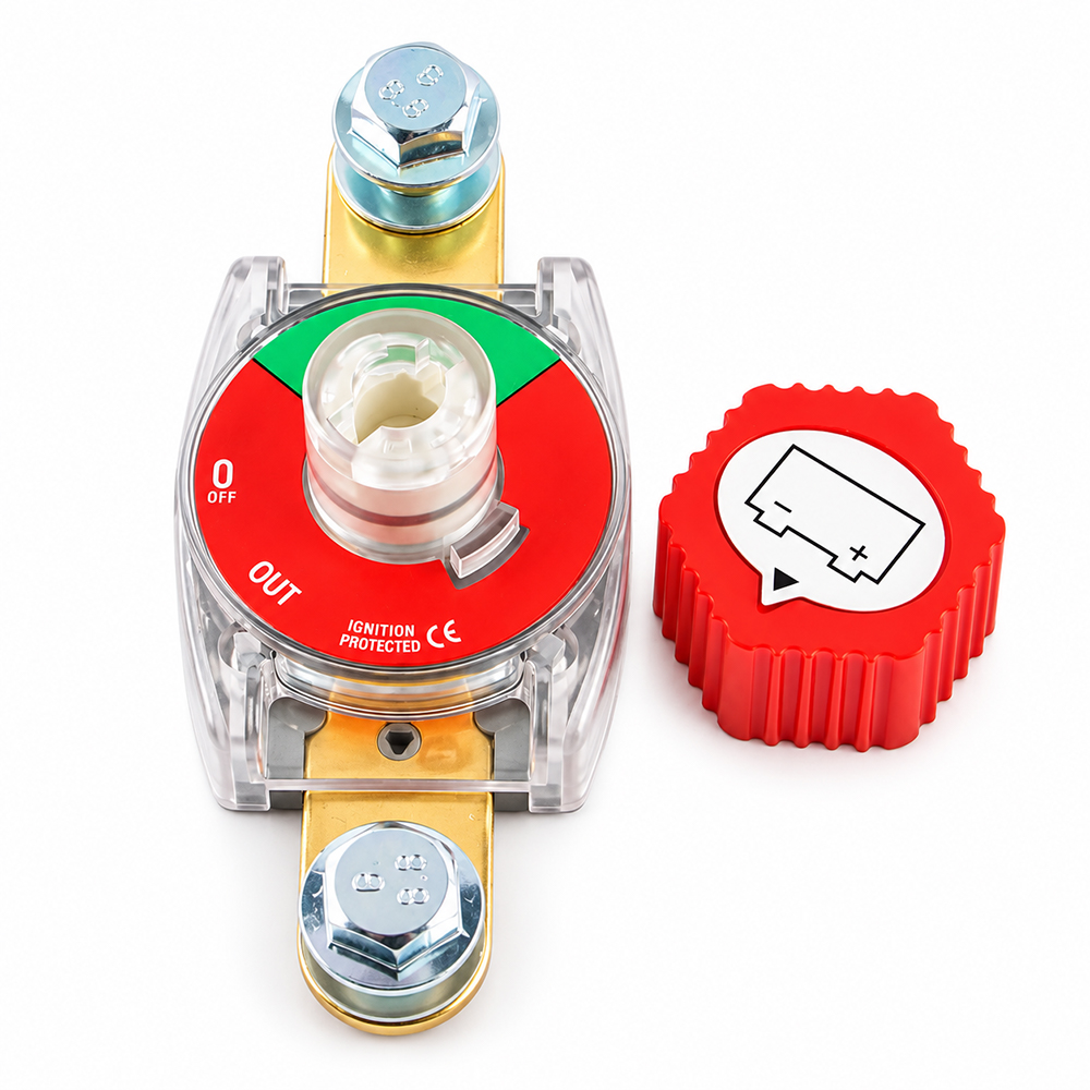 Battery Disconnect Switch Master Cut Off - 275A Side Top Post Battery Disconnect