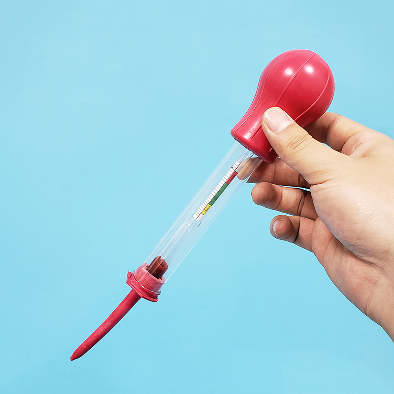 Battery Hydrometer Specific Gravity Tester - Suction glass electrolyte hydrometer, 1.1-1.3, Battery