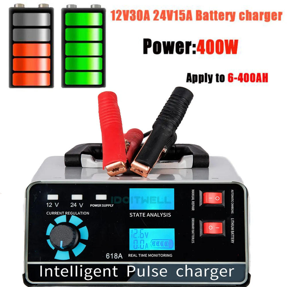 Lead Acid Battery Pulse Repair Desulfator - Smart Desulfator Maintainer Battery Charger 12V