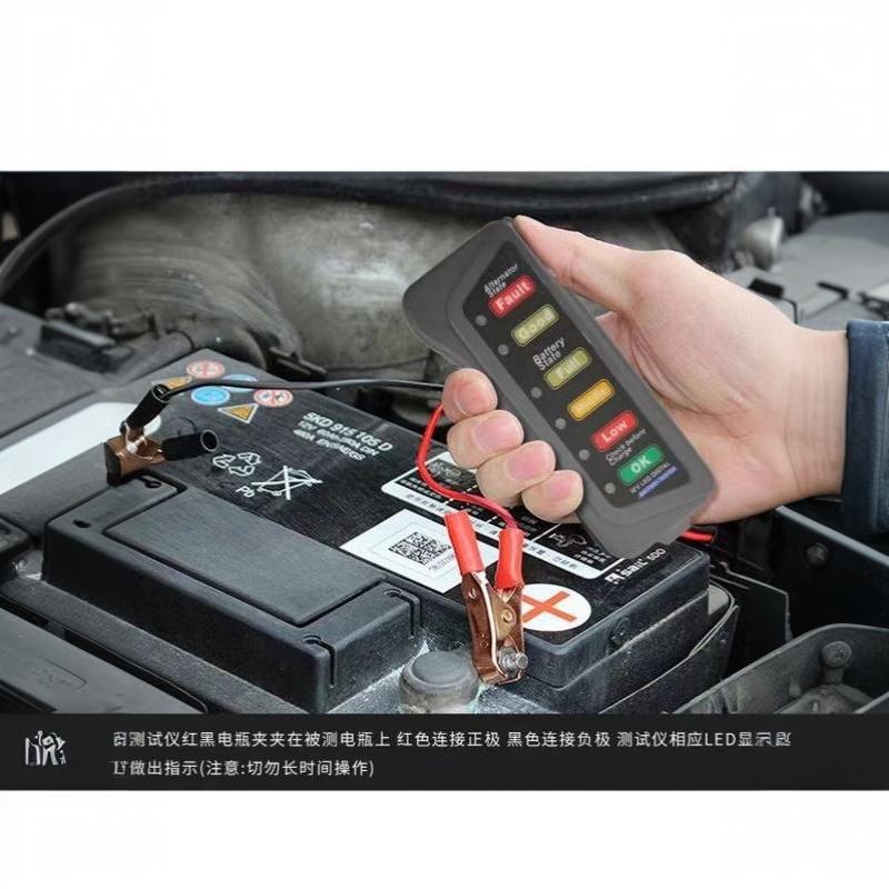 Alternator Tester Digital Diagnostic Tool - Mini 12V Car Battery Tester, Digital