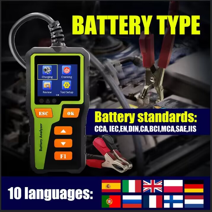 Car Battery Load Tester Digital Cranking - 12V Car Battery Tester Digital Battery