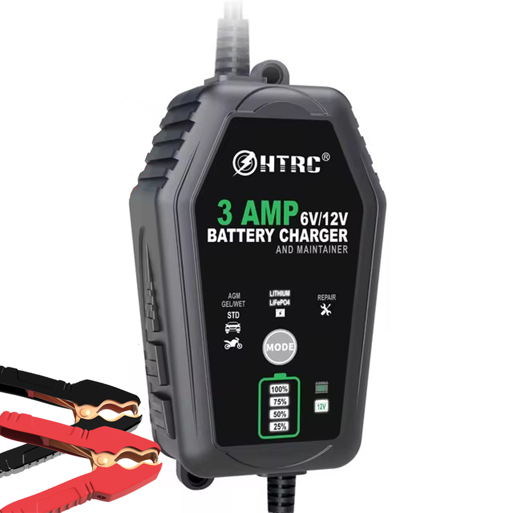 Lifepo4 Battery Charger Smart Automatic - HTRC 6V 12V 3A Smart Battery