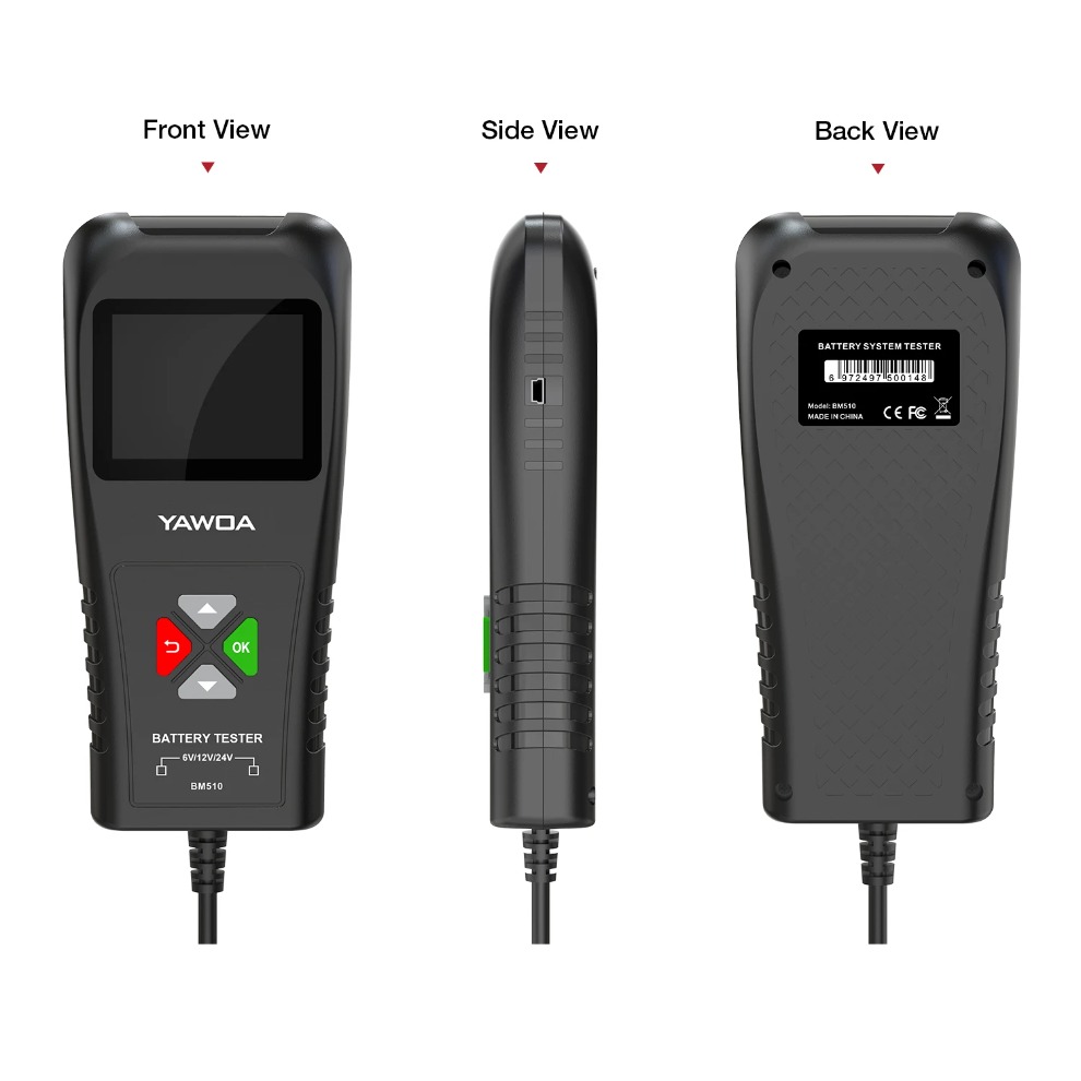 Car Battery Load Tester Digital Cranking - Car Battery Tester Automotive 3in1 Professional