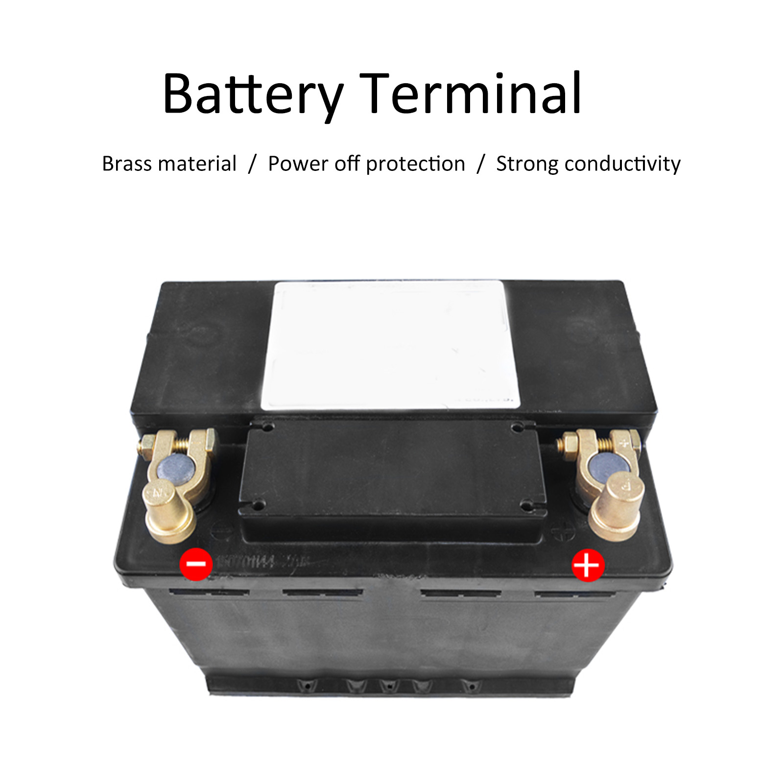 Car Positive Negative Post Bat - Battery Terminal Clamps Quick Release Brass recension och pris