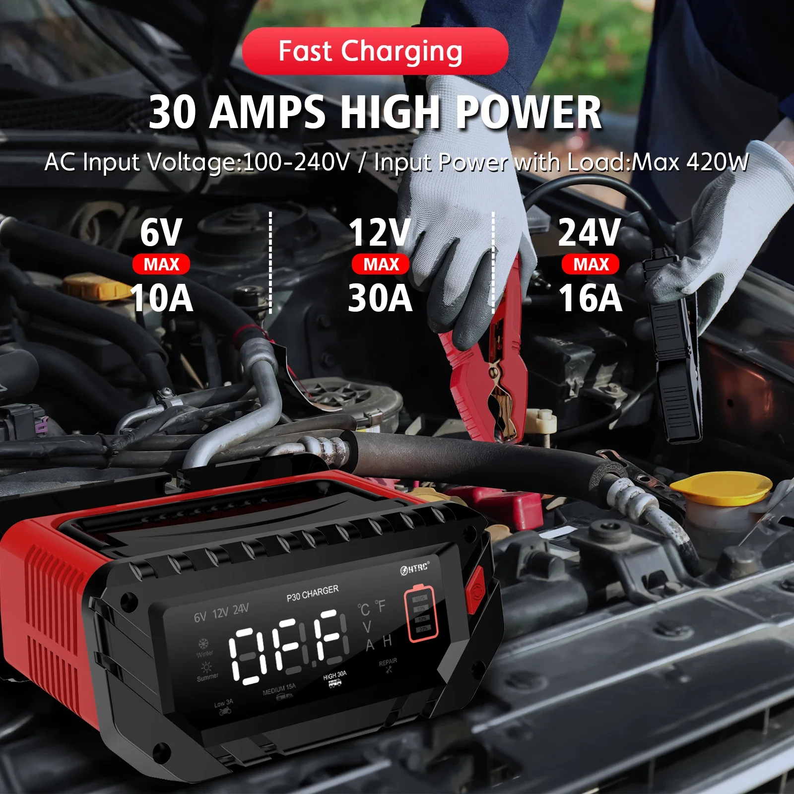 EAFC 30A Fully Automatic Smart - Lifepo4 Battery Charger Smart Automatic recension och pris