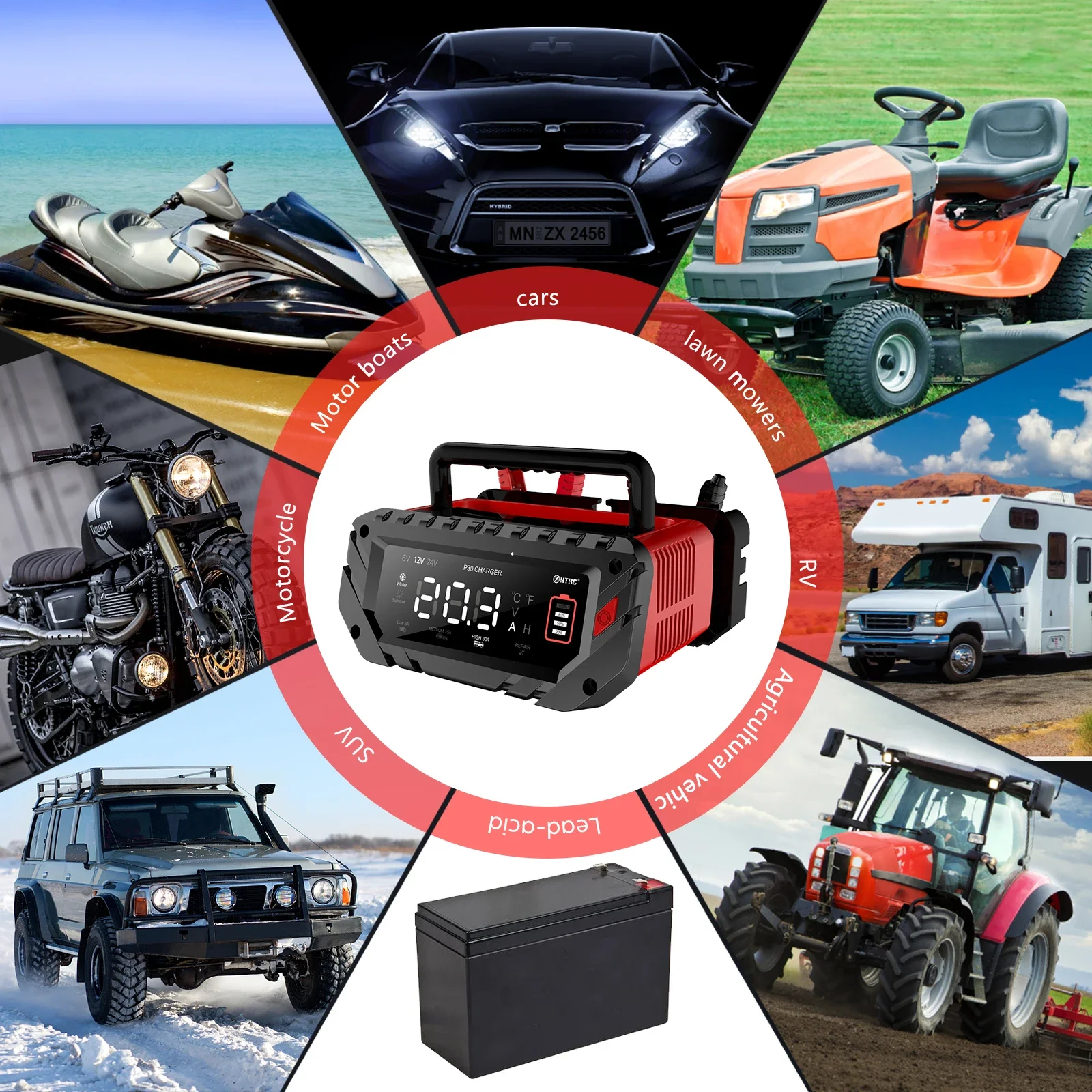 EAFC 30A Fully Automatic Smart - Lifepo4 Battery Charger Smart Automatic recension och pris