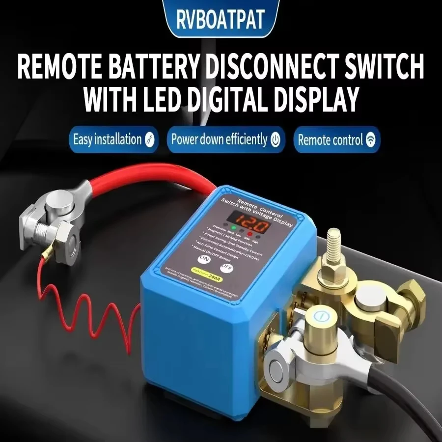 12V 240A Automatic Battery Dis - Battery Disconnect Switch Master Cut Off recension och pris