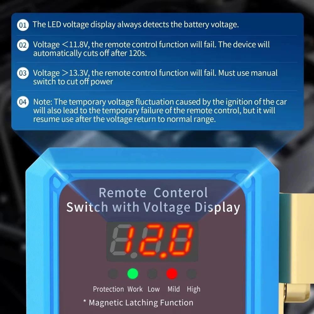 12V 240A Automatic Battery Dis - Battery Disconnect Switch Master Cut Off recension och pris