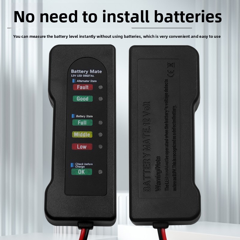 Portable Car Battery Start Tes - Alternator Tester Digital Diagnostic Tool recension och pris