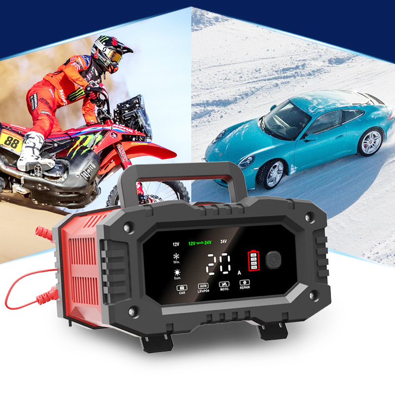 EAFC 12V/24V Fully Automatic B - Smart Car Battery Charger 12V 24V 20A recension och pris
