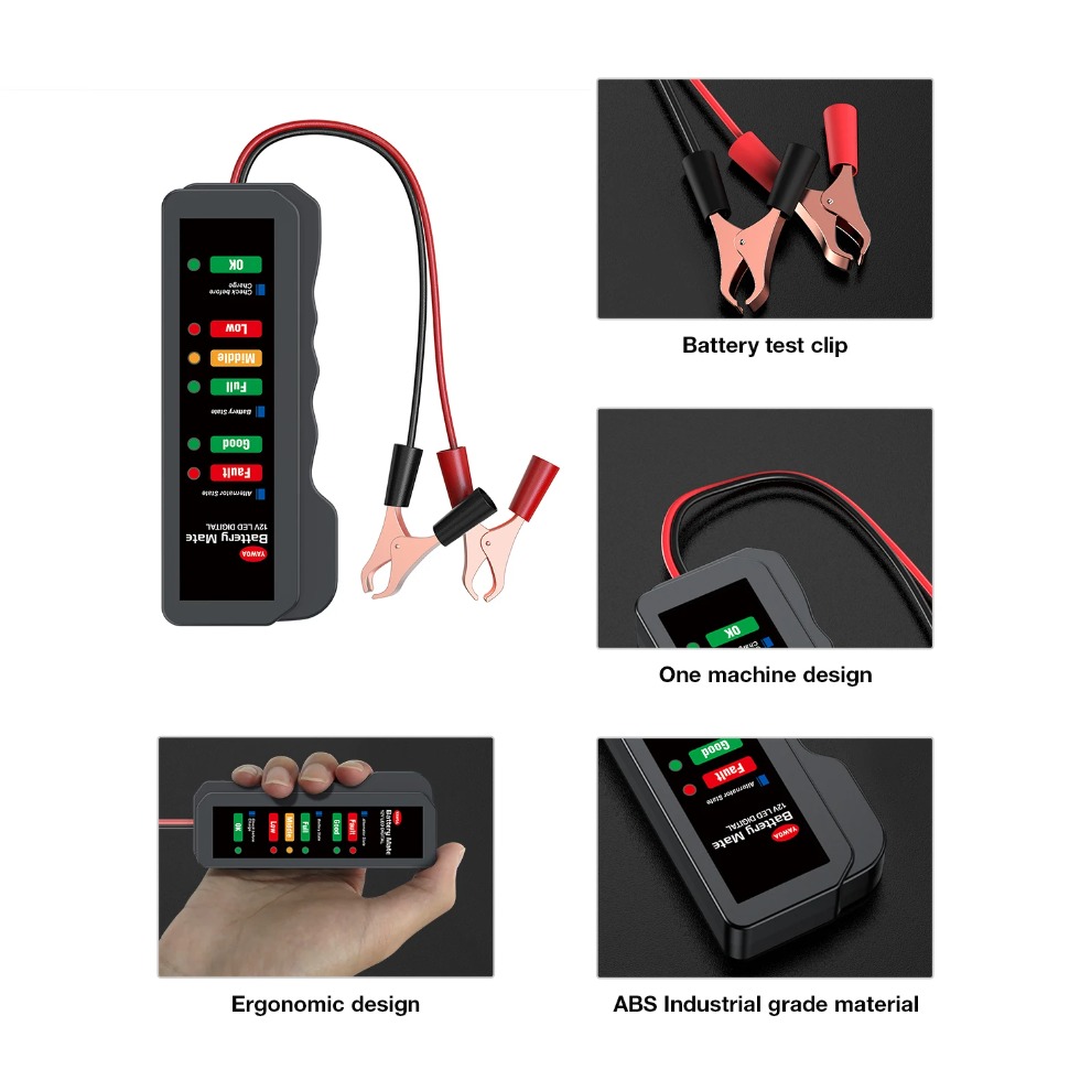 Mini 12V Car Battery Tester Di - Alternator Tester Digital Diagnostic Tool recension och pris