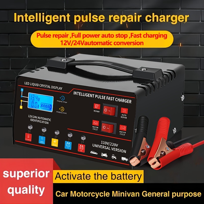 3-In-1 12V 24V Universal High  - Lead Acid Battery Pulse Repair Desulfator recension och pris