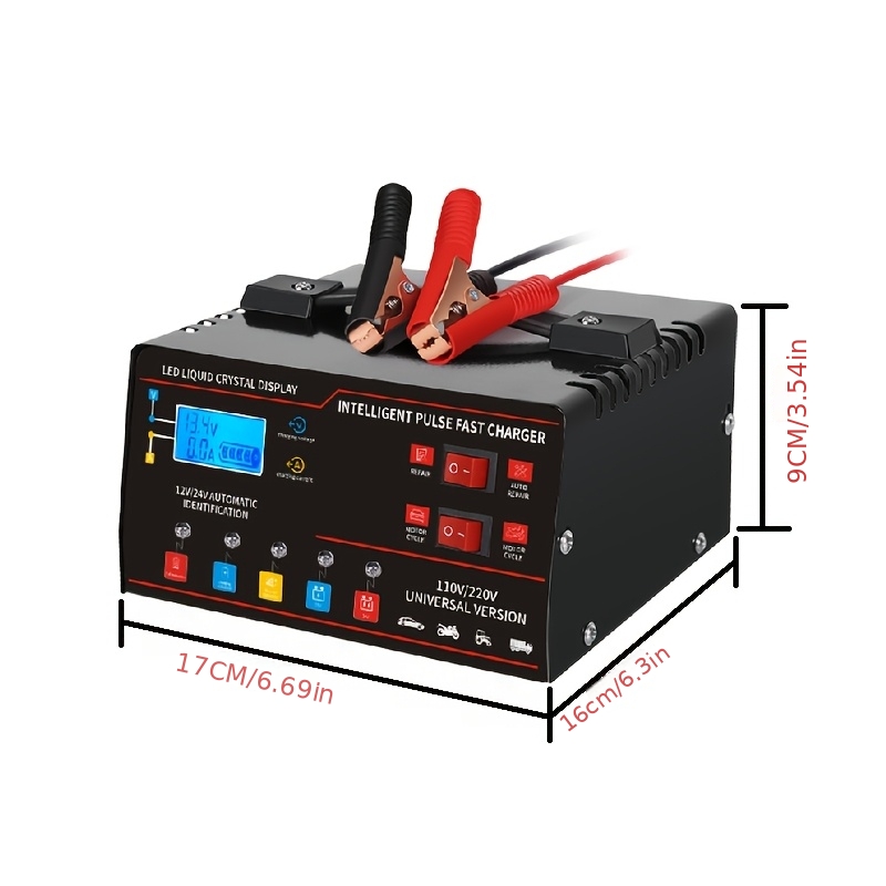 3-In-1 12V 24V Universal High  - Lead Acid Battery Pulse Repair Desulfator recension och pris