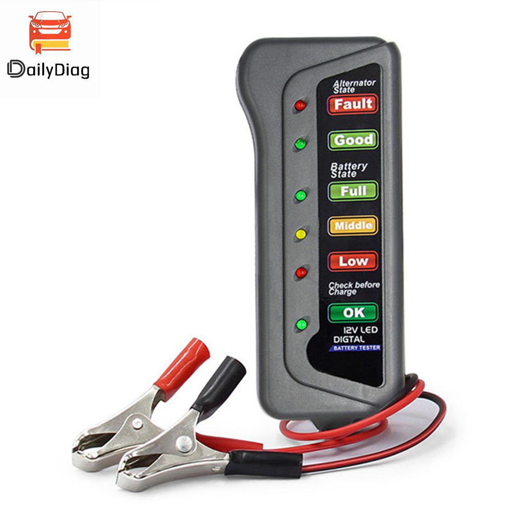 12V Auto Car Battery Tester LC - Alternator Tester Digital Diagnostic Tool recension och pris