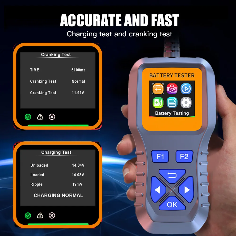 Car Battery Tester 12V Digital - Alternator Tester Digital Diagnostic Tool recension och pris