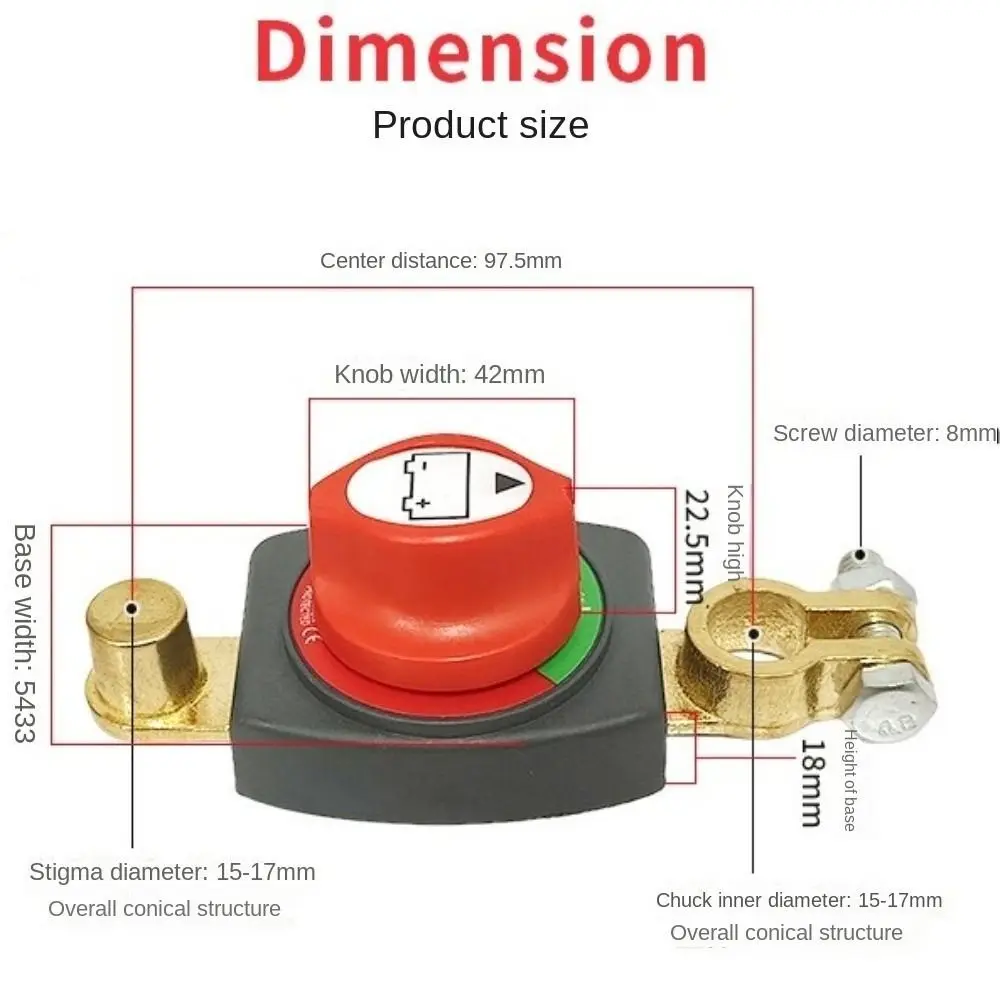 12-48V Battery Disconnect Swit - Battery Disconnect Switch Master Cut Off recension och pris