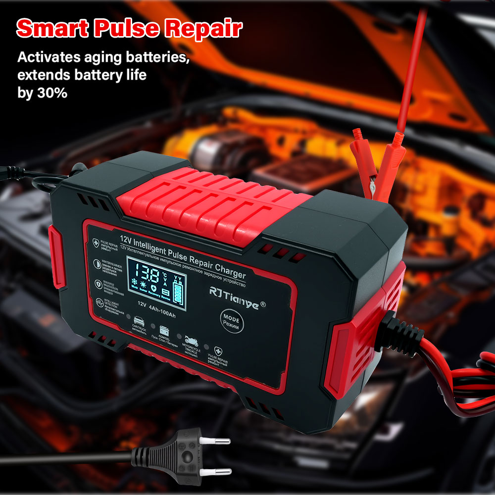 20A/10A Car Motorcycle Battery - Smart Car Battery Charger 12V 24V 20A recension och pris