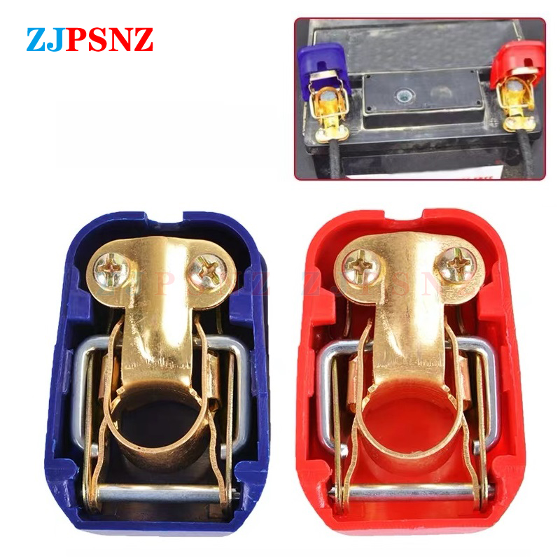 Universal 1Pair 12V Quick Rele - Battery Terminal Clamps Quick Release Brass recension och pris
