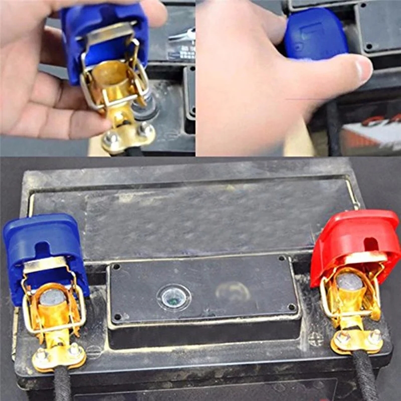 Universal 1Pair 12V Quick Rele - Battery Terminal Clamps Quick Release Brass recension och pris