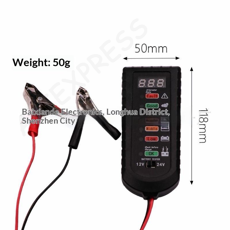 [G]Mini 12V Car Battery Tester - Alternator Tester Digital Diagnostic Tool recension och pris