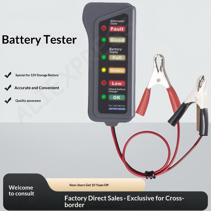 [G]Mini 12V Car Battery Tester - Alternator Tester Digital Diagnostic Tool recension och pris