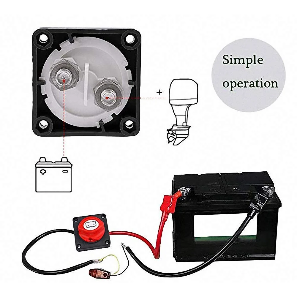For 12V 600A Master Disconnect - Battery Disconnect Switch Master Cut Off recension och pris