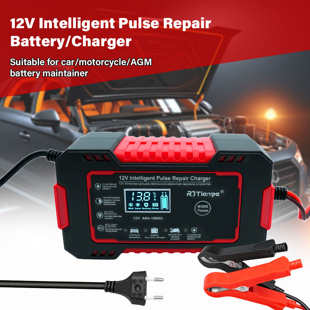 20A/10A Car Motorcycle Battery - Smart Car Battery Charger 12V 24V 20A recension och pris