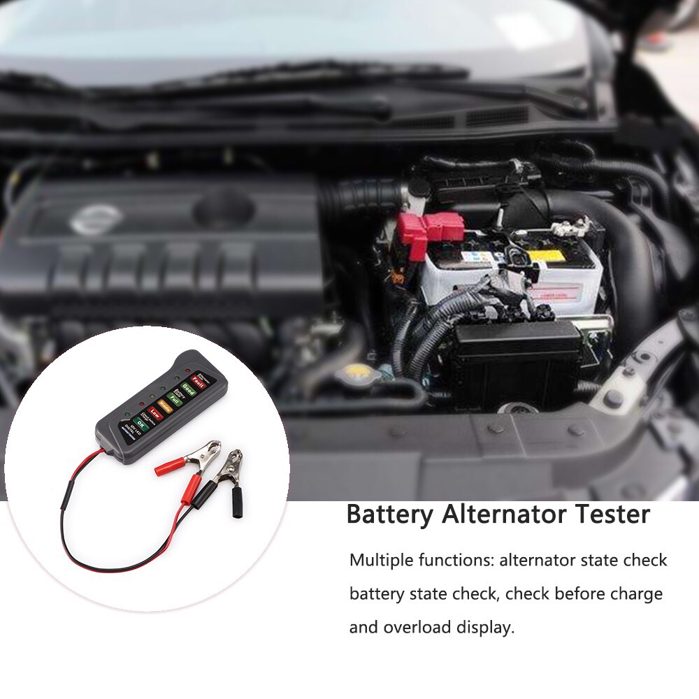 12V Car Battery Tester Digital - Alternator Tester Digital Diagnostic Tool recension och pris