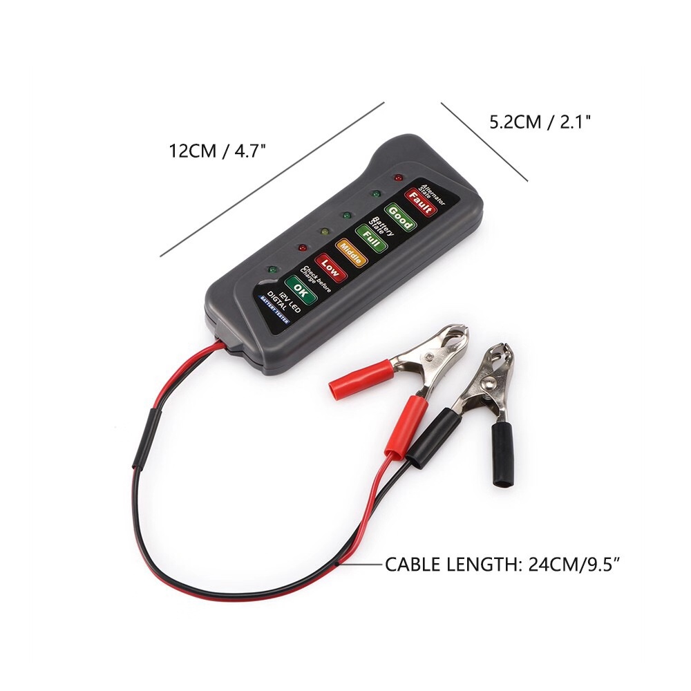12V Car Battery Tester Digital - Alternator Tester Digital Diagnostic Tool recension och pris