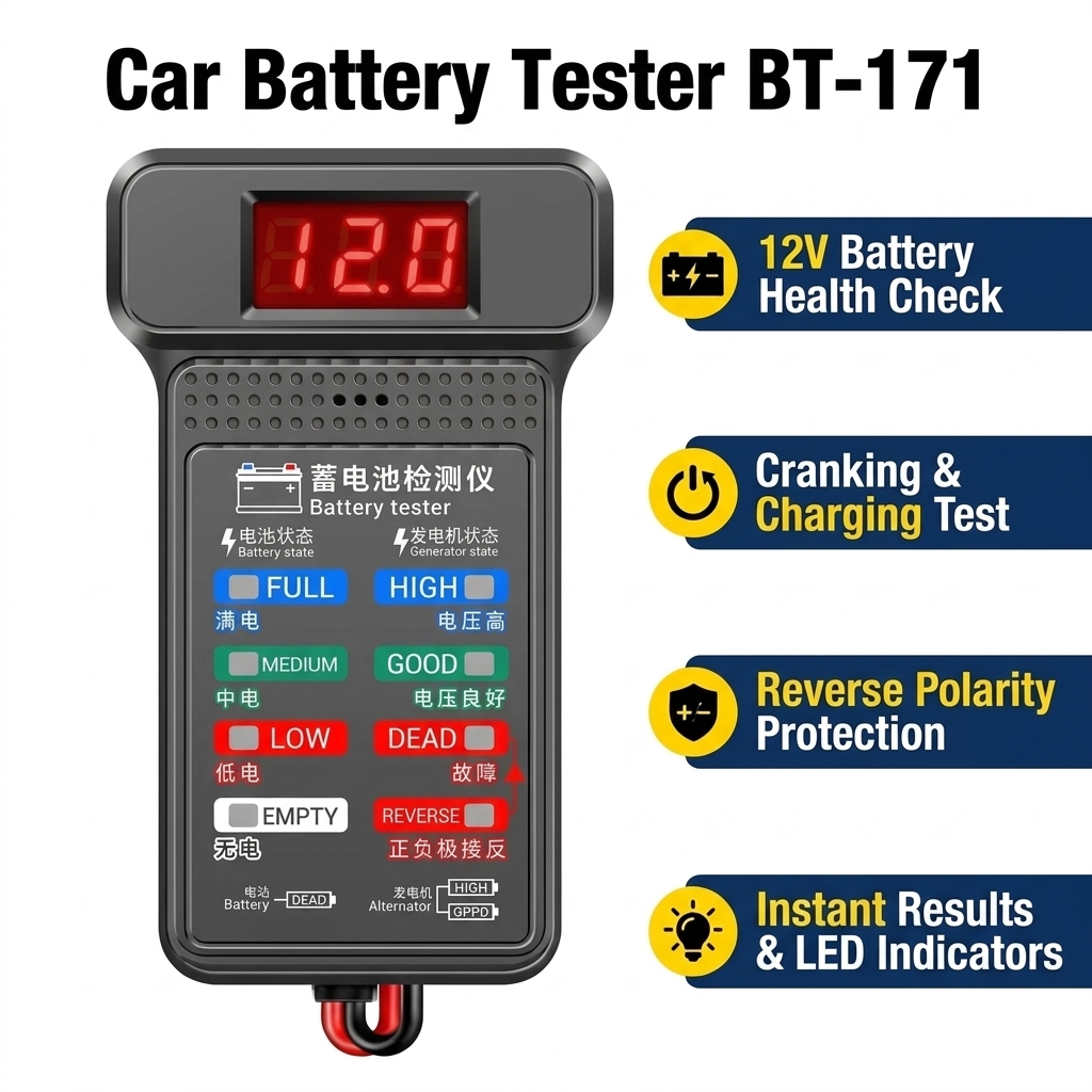 Car Battery Tester Digital Ana - Car Battery Load Tester Digital Cranking recension och pris