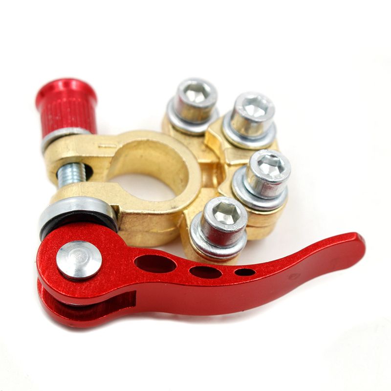 2X 12V 24V Battery Terminals C - Battery Terminal Clamps Quick Release Brass recension och pris
