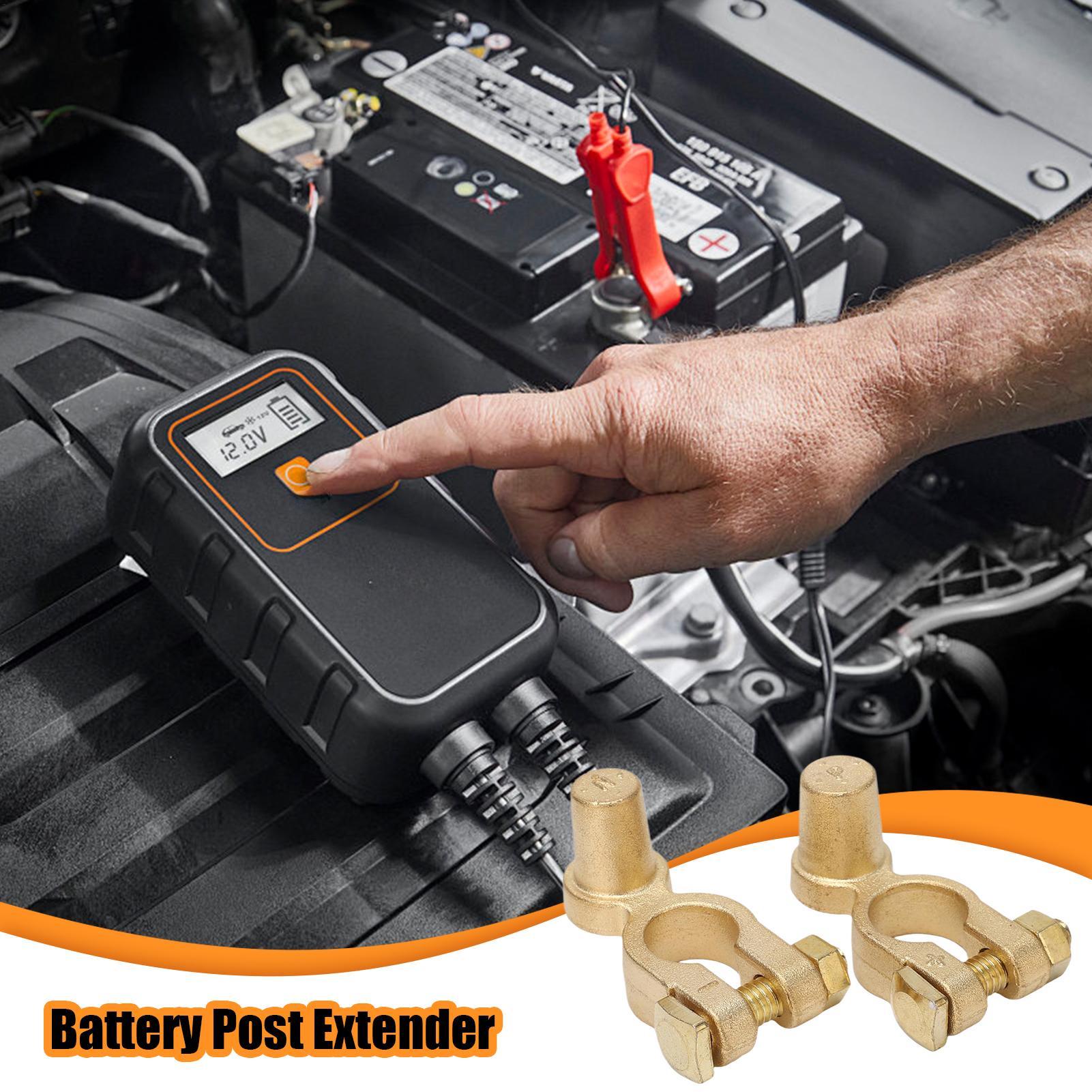 1Pair Car Positive Negative Po - Battery Terminal Clamps Quick Release Brass recension och pris