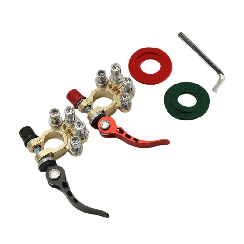 N26R-12V 24V Car Battery Termi - Battery Terminal Clamps Quick Release Brass recension och pris