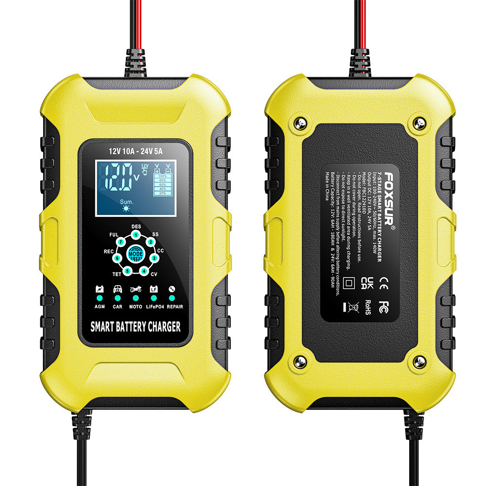 FOXSUR Car Battery Chargers 12 - Car Battery Trickle Charger Maintainer 5A recension och pris