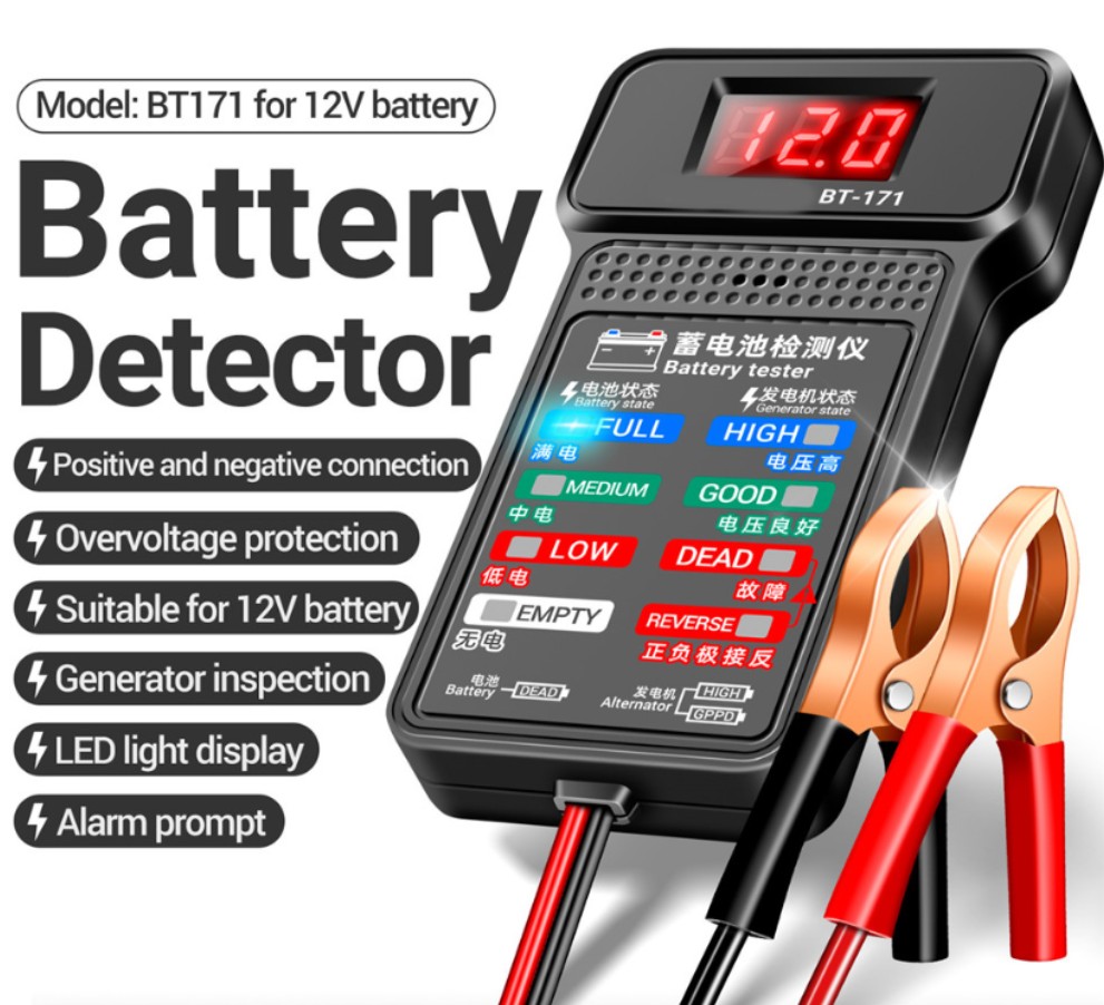 12V Car Battery Tester Digital - Car Battery Load Tester Digital Cranking recension och pris