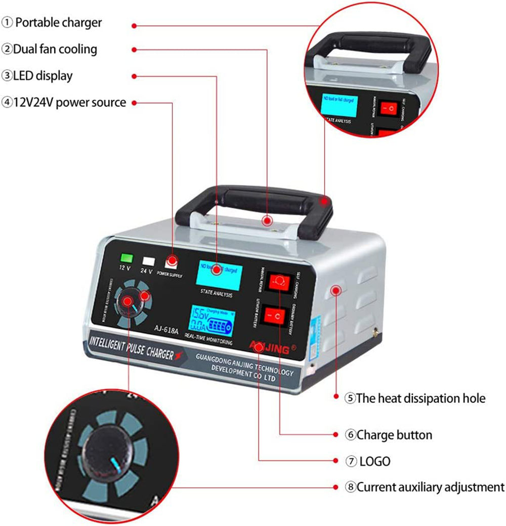 Smart Desulfator Maintainer Ba - Lead Acid Battery Pulse Repair Desulfator recension och pris
