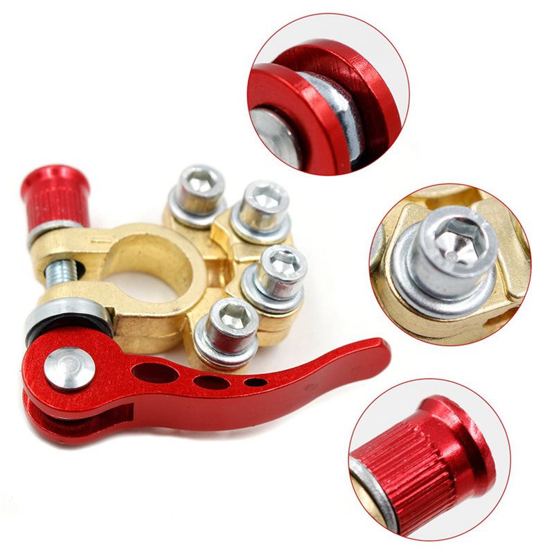 M49K-10X 12V 24V Car Battery T - Battery Terminal Clamps Quick Release Brass recension och pris