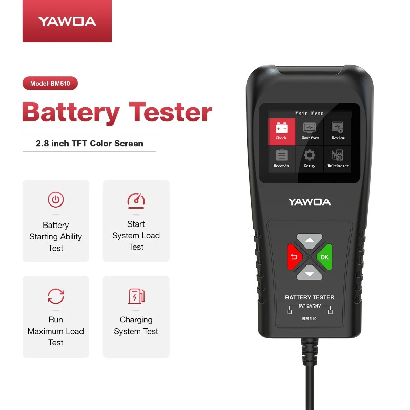 Car Battery Tester 3in1 Automo - Car Battery Load Tester Digital Cranking recension och pris