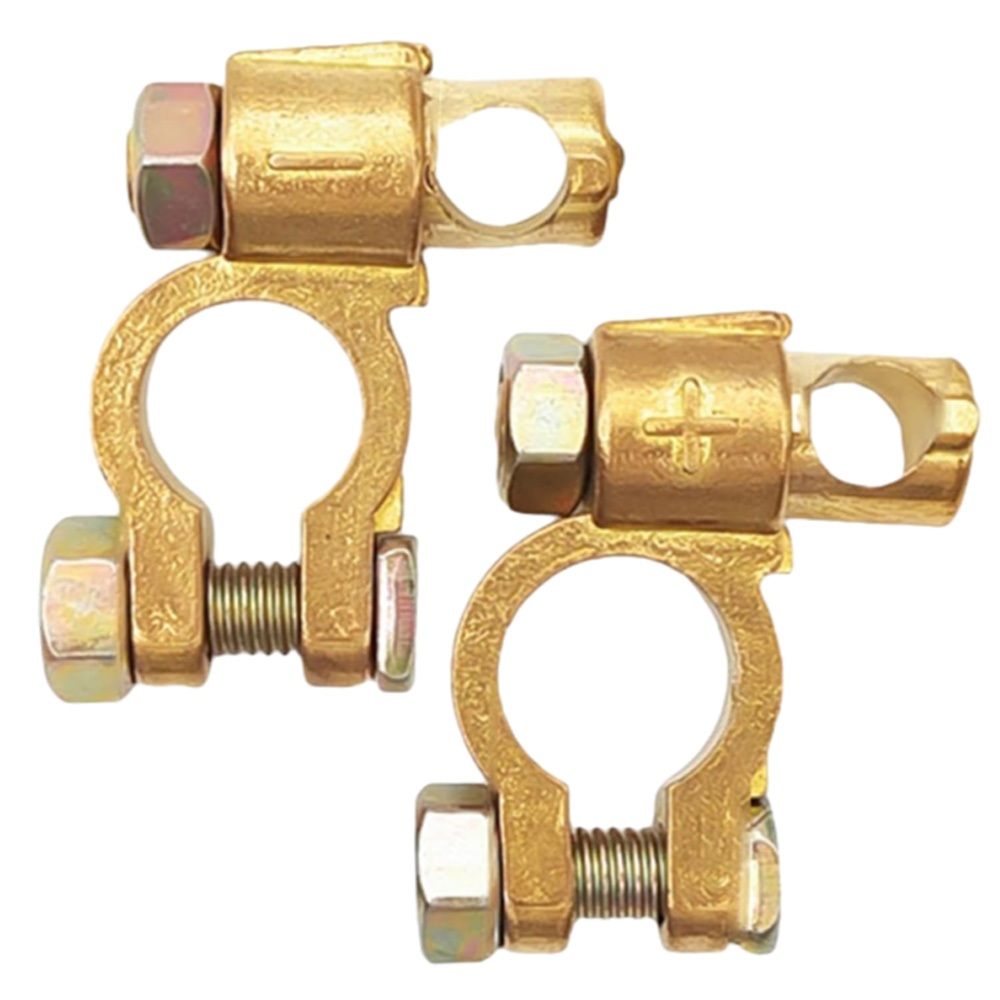 12V Positive Battery Terminals - Battery Terminal Clamps Quick Release Brass recension och pris