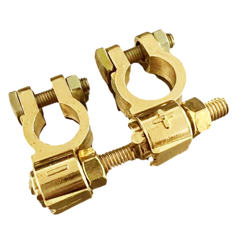 12V Positive Battery Terminals - Battery Terminal Clamps Quick Release Brass recension och pris
