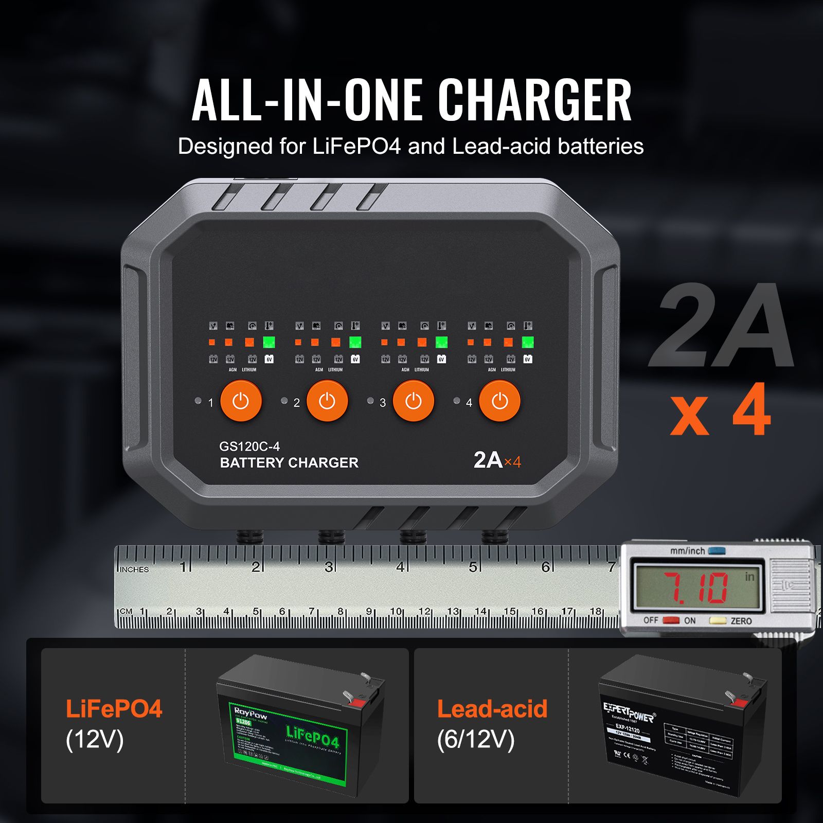 Smart Battery Charger, 8-Amp,  - Lifepo4 Battery Charger Smart Automatic recension och pris