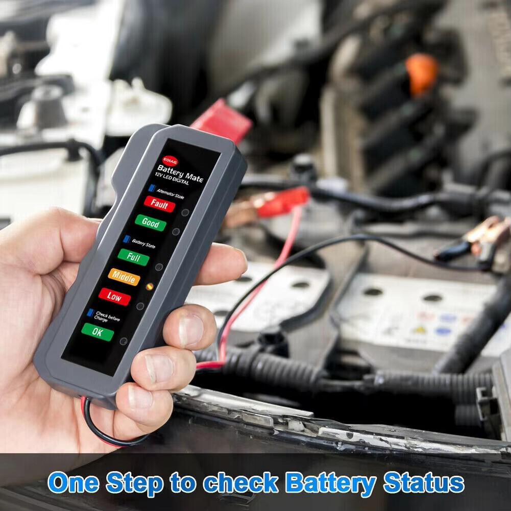 Car Battery Tester 12V Digital - Alternator Tester Digital Diagnostic Tool recension och pris
