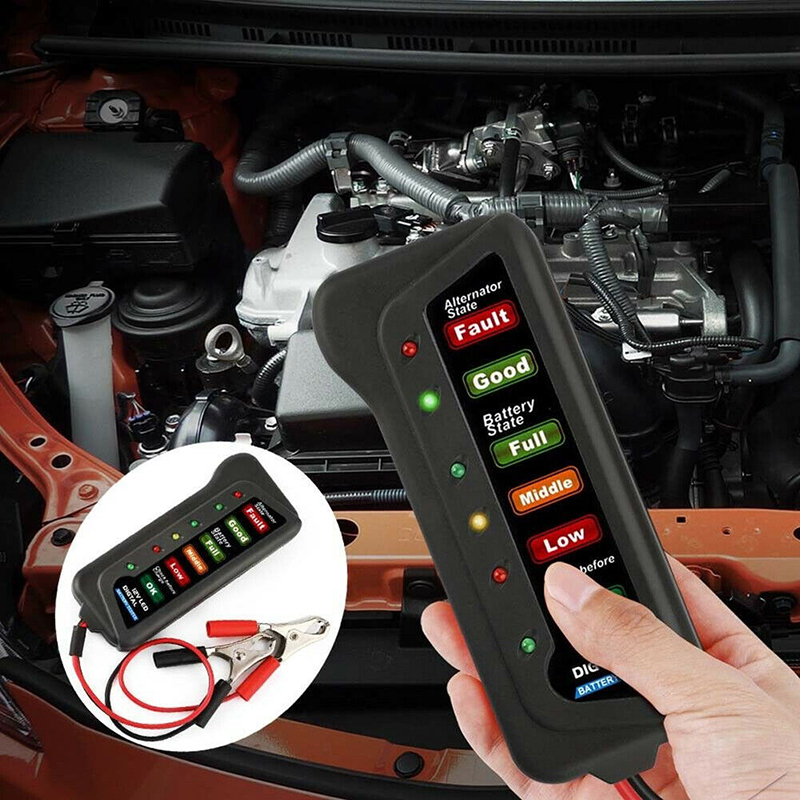 12V Car Battery Tester Digital - Alternator Tester Digital Diagnostic Tool recension och pris
