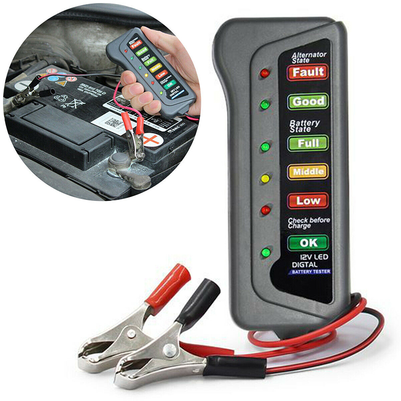 12V Car Battery Tester Digital - Alternator Tester Digital Diagnostic Tool recension och pris