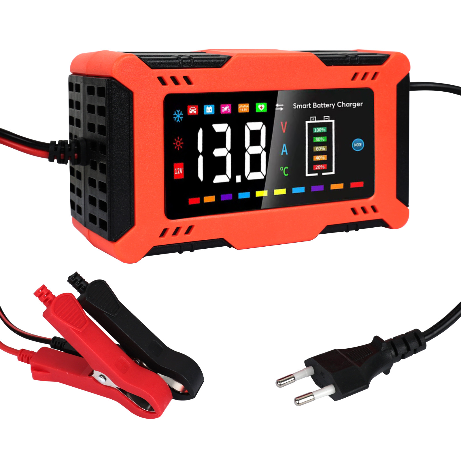 12V 6A Smart Car Battery Charg - Lifepo4 Battery Charger Smart Automatic recension och pris