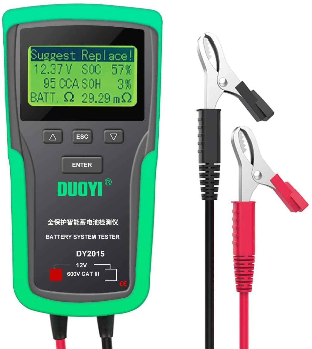 DUOYI DY2015 12V Car Battery S - Car Battery Load Tester Digital Cranking recension och pris