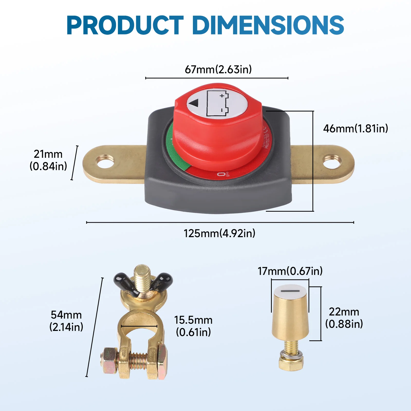 Battery Disconnect Switch 2 Po - Battery Disconnect Switch Master Cut Off recension och pris
