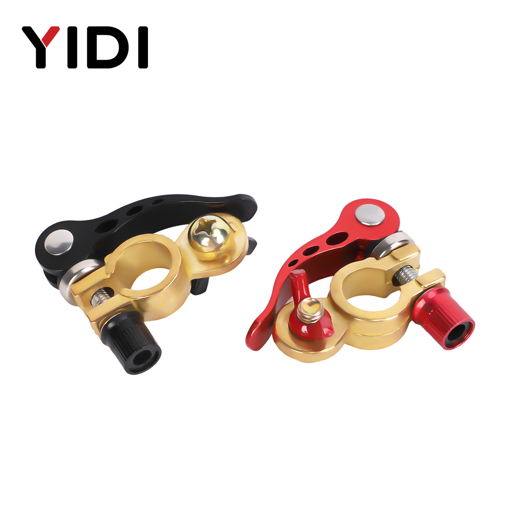 1 Pair Car Battery Terminal Co - Battery Terminal Clamps Quick Release Brass recension och pris